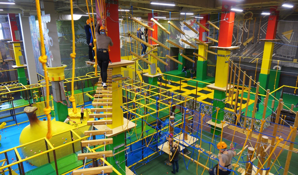 Веревочный парк в помещении